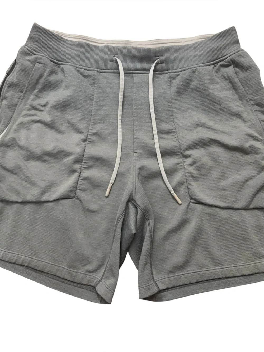 Lululemon Textured Knit Shorts Mens Size M Drawstring 7